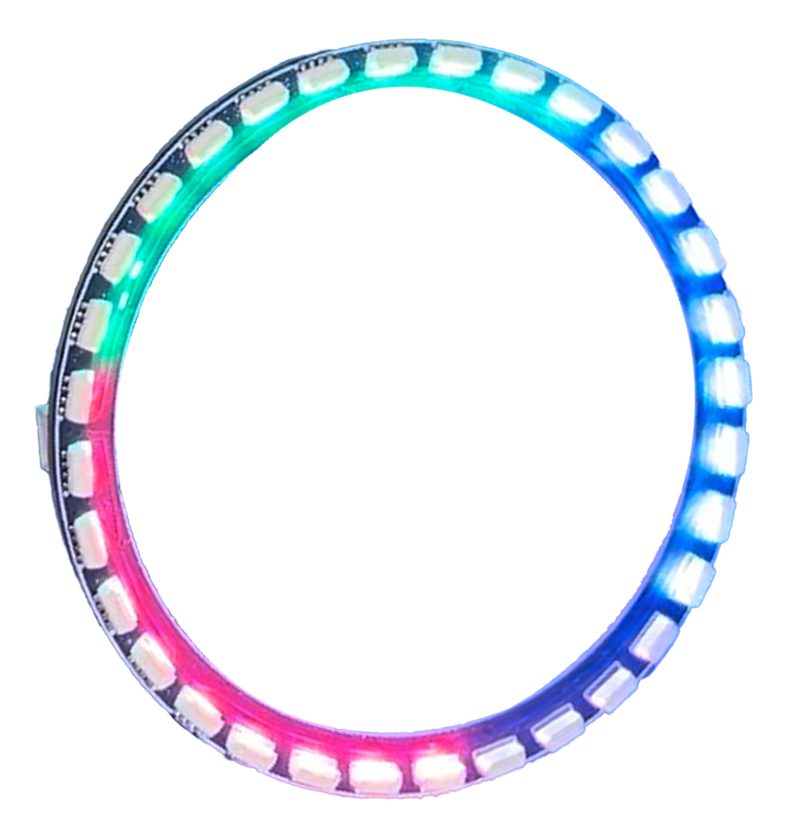 Anillo 32 Leds Rgb 5050 Ws2812 Neopixel Ring 86mm X 44mm