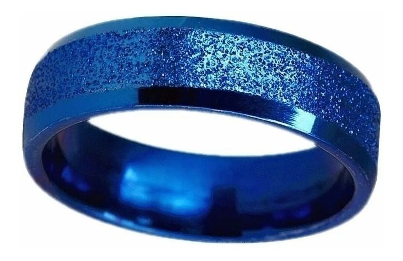 Anillo Para Hombre Titanio Azul Alta Calidad Y Resistencia Azul 2 Anillo Para Hombre Titanio Azul Alta Calidad Y Resistencia Azul - Image 2