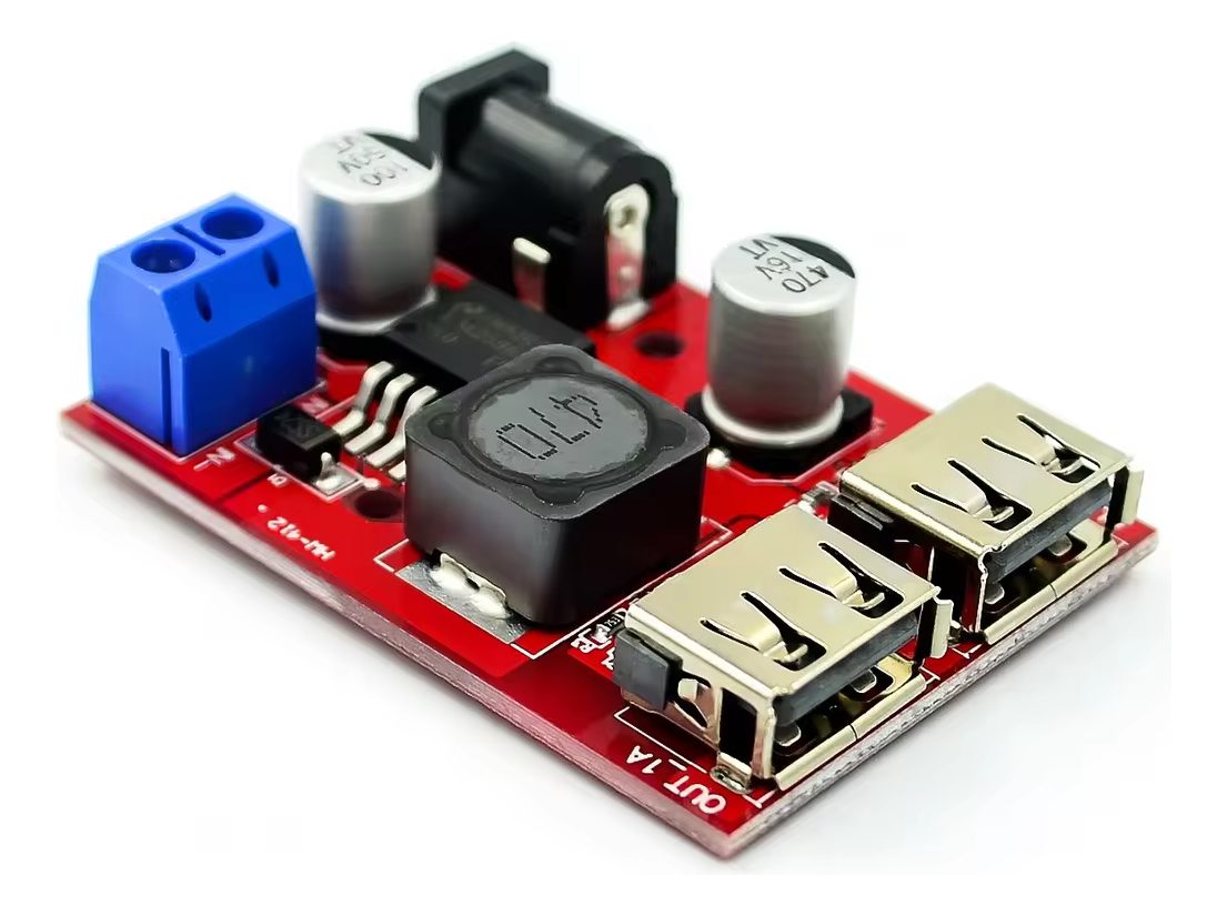 Convertidor Buck Lm2596s Lm2596 Dual Usb 9-36v A 5v Dc Jack 5 Convertidor Buck Lm2596s Lm2596 Dual Usb 9-36v A 5v Dc Jack - Image 5