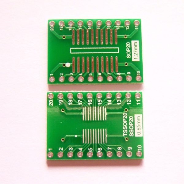 Convertidor Baquelita Tssop20 Ssop20 Sop20 A Dip20 + Pines