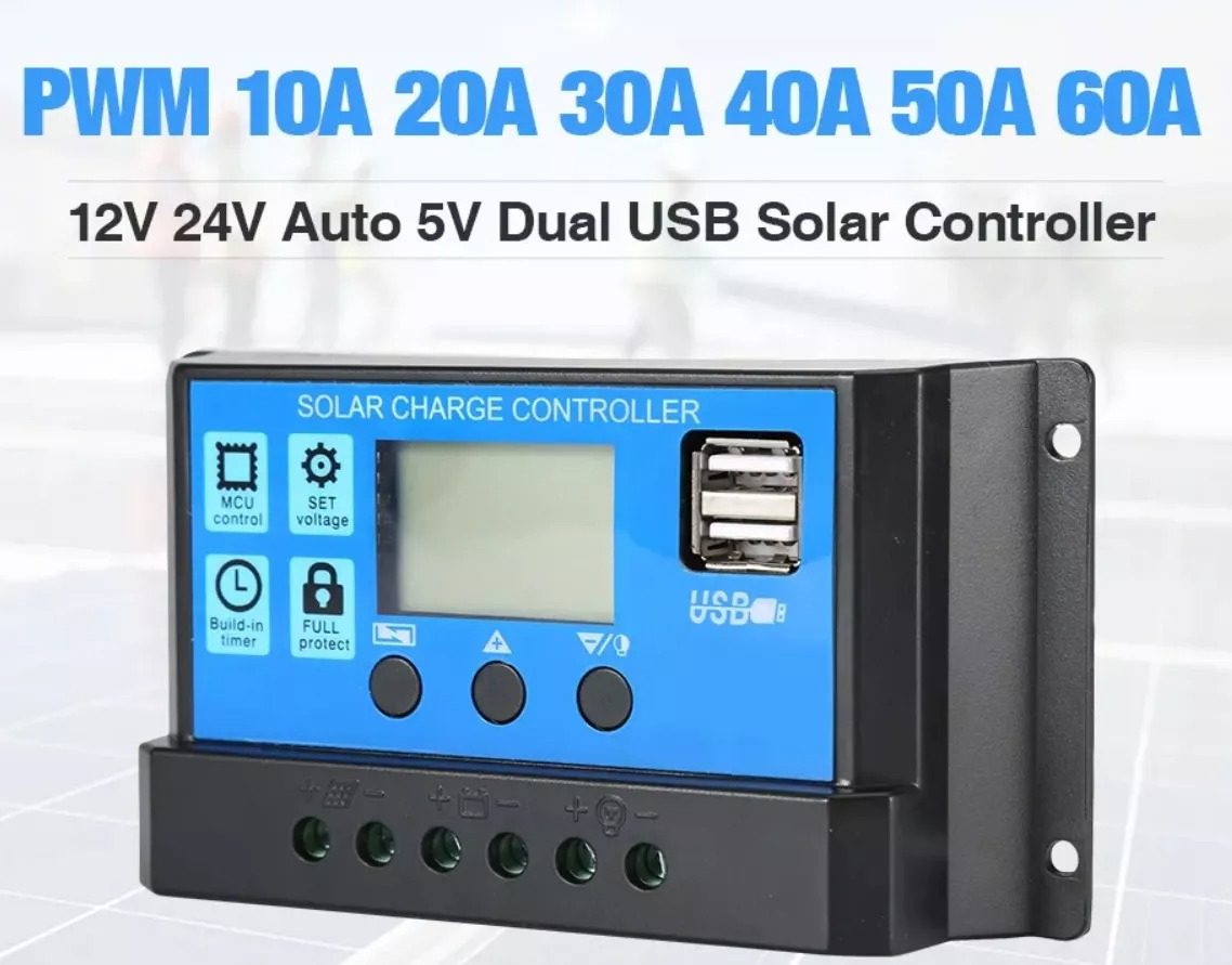 Controlador Regulador 12-24v 60a Carga Panel Solar 99.5%+usb 3 Controlador Regulador 12-24v 60a Carga Panel Solar 99.5%+usb - Image 3