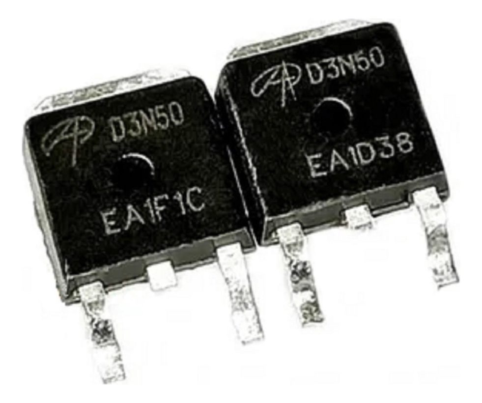 Aod3n50 D3n50 Transistor Mosfet Smd To252 500v, 3a N-channel 1 Aod3n50 D3n50 Transistor Mosfet Smd To252 500v, 3a N-channel
