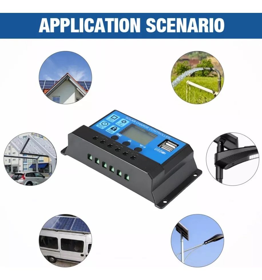 Controlador Regulador 12-24v 60a Carga Panel Solar 99.5%+usb 8 Controlador Regulador 12-24v 60a Carga Panel Solar 99.5%+usb - Image 8