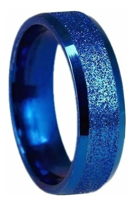 Anillo Para Hombre Titanio Azul Alta Calidad Y Resistencia Azul 1 Anillo Para Hombre Titanio Azul Alta Calidad Y Resistencia Azul