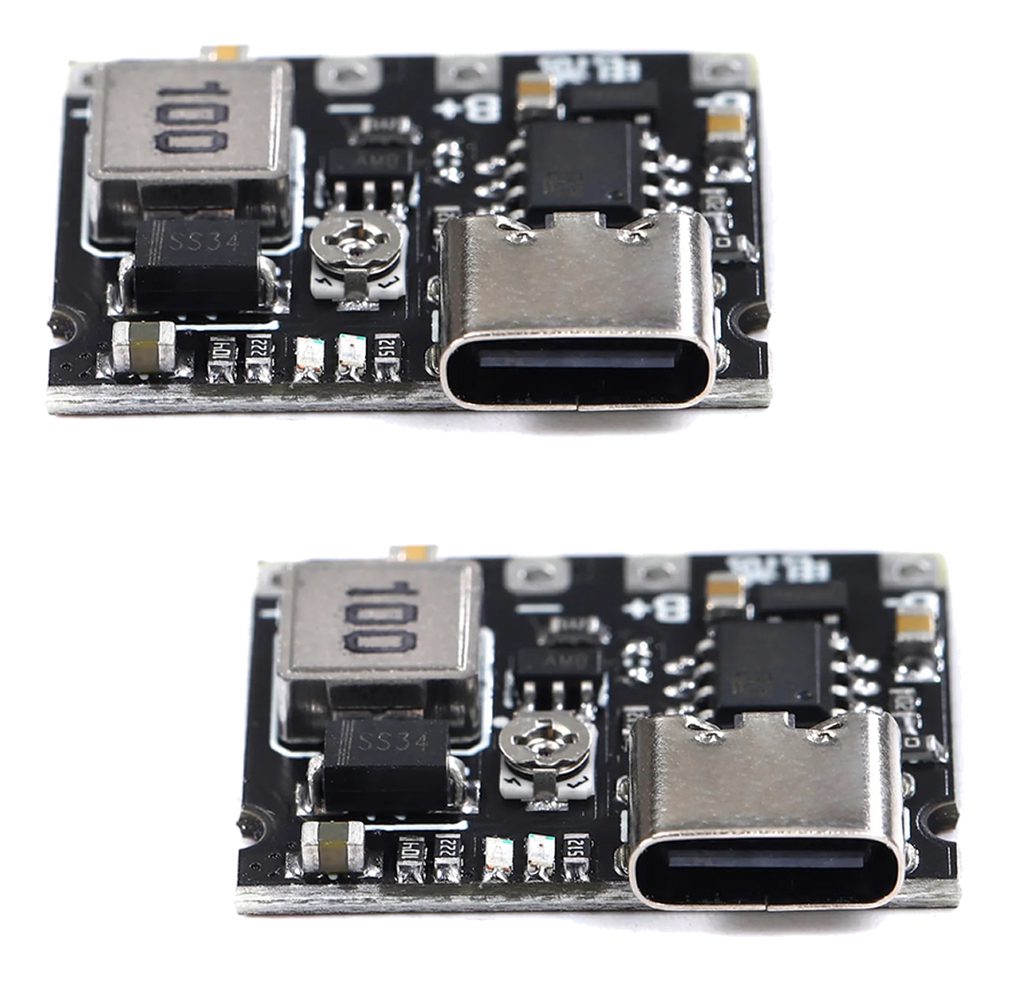 2 X Placa Cargador Bateria 1s Elevador 4.2-28v 18650 Tp4056 1 2 X Placa Cargador Bateria 1s Elevador 4.2-28v 18650 Tp4056