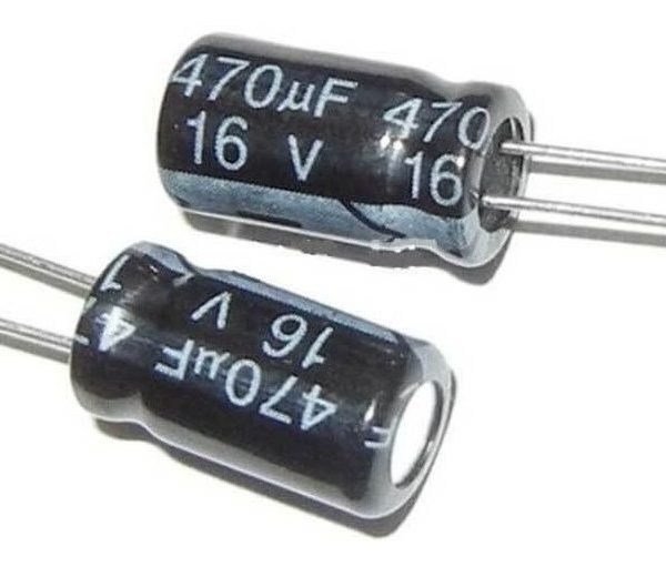 5x Condensador Capacitor 470uf 16v Alta Precision 105 Grados